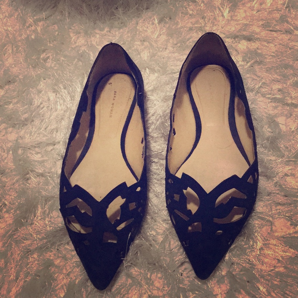 Zara Swede flats /loafers